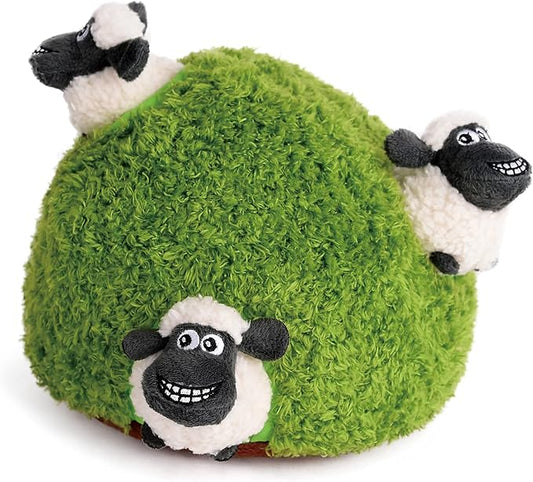 Hide and Seek Dog Puzzle Puppy Toys, Interactive Squeaky Plush, Stuffed Toys for Dogs, Small Size(Sheep, Panda, Forest Animals) (Sheep)