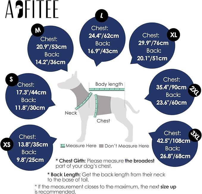 AOFITEE Dog Coat, Waterproof Dog Jacket Winter, Dogs Coat with Harness Built in, Warm Dogs Puffer Jacket with Zipper, Reflective Pet Snowsuit Sweater for Dachshund, French Bulldog, Boston Terrier, M
