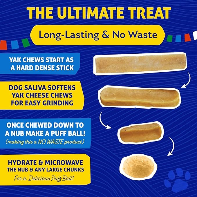 Himalayan Dog Chew Cheese Chews, Long Lasting, Stain Free, Protein Rich, Low Odor, 100% Natural, Healthy & Safe, No Lactose, Gluten Or Grains, 2.5 lbs BULK TUB, MEDIUM, for 35 Lbs & Smaller