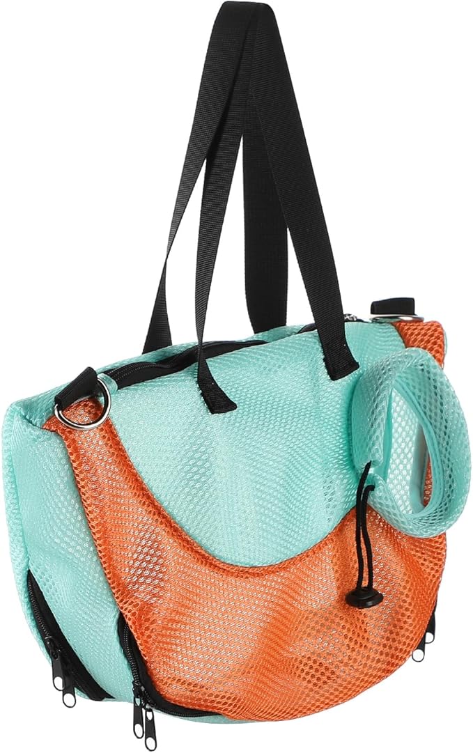 Adjustable Cat Bathing Bag Anti-Bite & Anti-Scratch Bath Washing Mesh Grooming Bag Shoulder Pet Carrier Hands-Free Bag for Small Cats