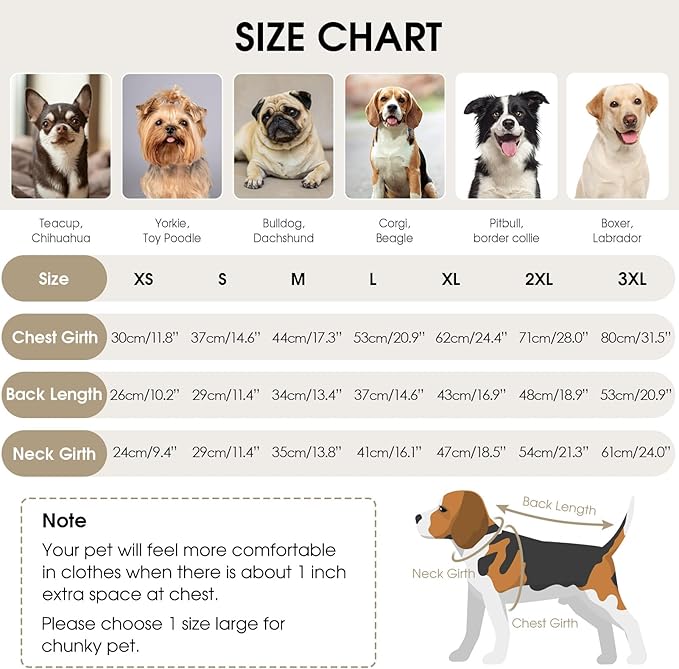 Queenmore Small Dog Sweater, Long Sleeve Pet Sweater with Check Pattern, Fall Winter Warm Dog Sweaters for Small Dogs, Solid Cat Sweaters, Brown S