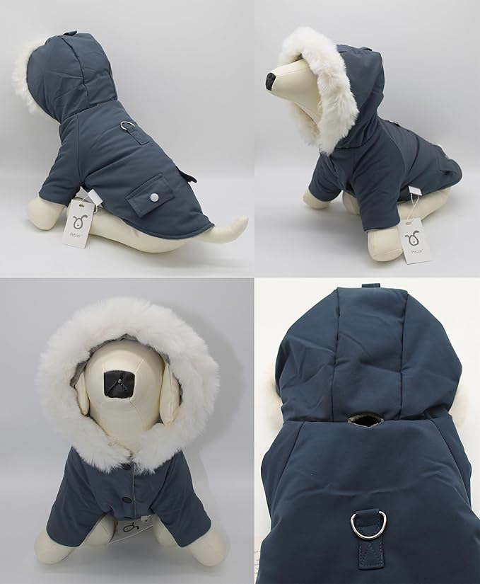 Pet Warm Dog Coat for Winter Cold Weather Dog Clothes Hooded Dog Jacket Small Puppies Medium Large Dog Cat Clothes Insulated Padded Snow Parka (XX-Large, Yellow)