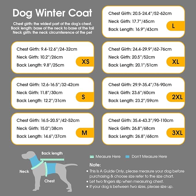 Dog Winter Coat Warm Padded Puppy Jacket Windproof Water Resistant Clothes for Small Medium Large Pets Christmas Sweater Outfit Vest(Grey, S)