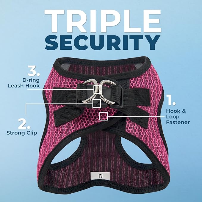 Best Pet Supplies Voyager Step-in Air Harness - All Weather Mesh, Reflective, No Pull Harness for Dogs, Cats - Secure with Hook & Loop Fastener, Buckle, Double D-Rings - Tone, XS