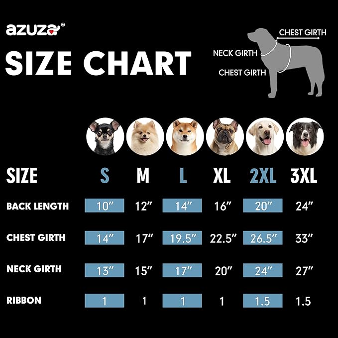 azuza Dog Jacket for Small Dogs Waterproof Dog Coat with Reflective Strips and Harness Built in Warm Fleece Dogs Winter Coat Windproof with Back Zipper, Blue L