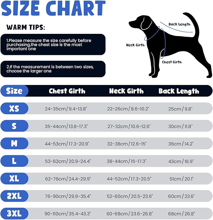 Warm Dog Coat,Waterproof Jacket in Winter Adjustable and Reversible Doggy Fleece Outfit,Thick Clothes with Foldable Collar for Puppy in Cold Days,2XL RoyalBlue