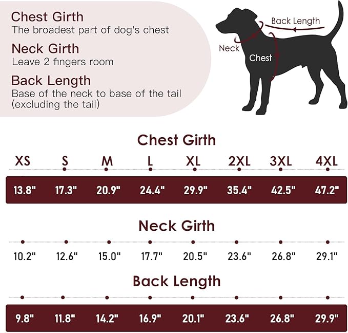 Dog Winter Jacket - 3X Large, Warm Zip Up Snowsuit Dog Harness Vest, Reflective, Water-Resistant, Black