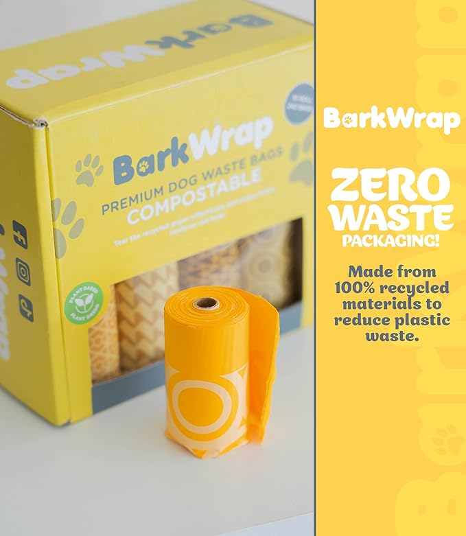 240 Biodegradable Dog Poop Bags Rolls Raspberry Scented Extra Thick Compostable Waste Doggie Pet Bulk Leak-Proof Bag - 100% Certified Home with Beautiful Colorful Design and Easy Open Compliant