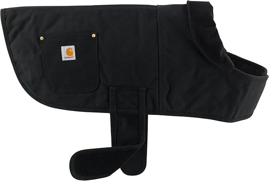 Carhartt Firm Duck Insulated Dog Chore Coat, Durable Weather Resistant Coat for Cold and Windy Conditions, Contains PFAS (Black), Small
