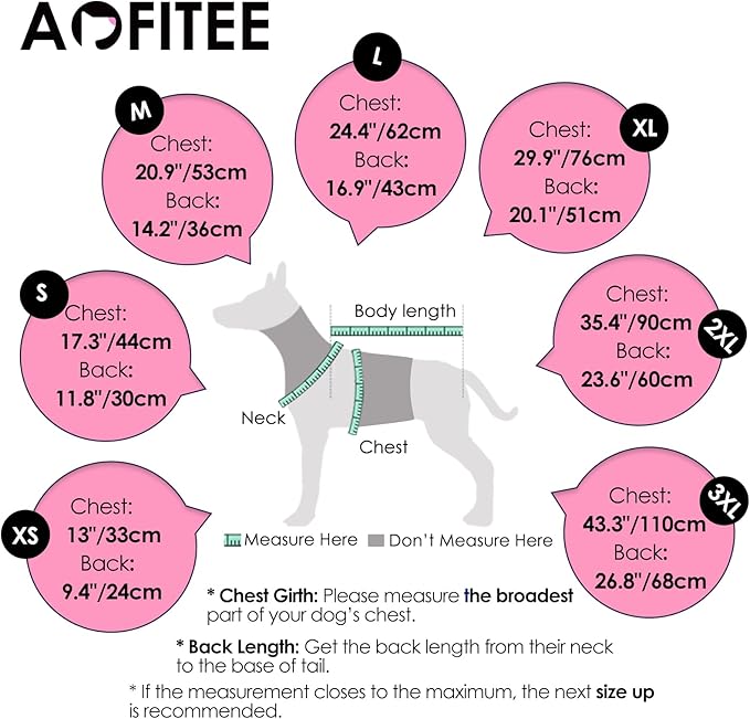 AOFITEE Dog Coat, Warm Dog Winter Coat, Reflective Turtleneck Large Dogs Jacket with Harness Built in, Turtleneck Pet Winter Jacket, Waterproof Pet Snow Jackets Fleece Vest, Pink XL