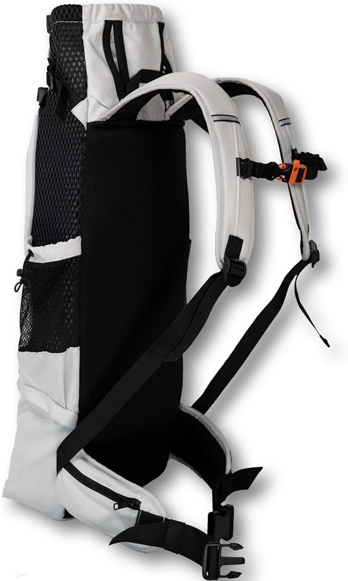 K9 Sport Sack Knavigate - Medium, Lunar Rock - Ideal for Dogs with 17-19” Back Length - Adjustable, Backpack-Style Carrier with Internal Frame & Padded Hip Belt