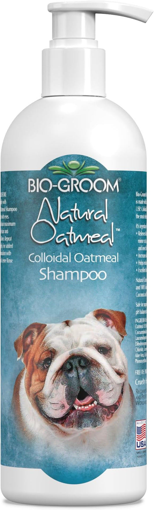 Bio-Groom Oatmeal Dog Shampoo - for Allergies and Itching, Cruelty-Free, Dog Bathing Supplies, Puppy Shampoo for Sensitive Skin, Made in USA, Anti-Itch Dog Products - 32 fl oz 1-Pack