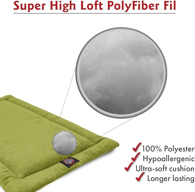 48" Villa Green Apple Crate Dog Bed Mat By Majestic Pet Products