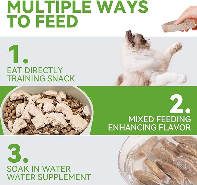OPET Freeze Dried Duck Cat Treats, Single Ingredient Grain Free High Protein Pet Food for Cats and Dogs, Healthy Training Snacks，Freeze Dried Duck Breast Sliced Fillets (Duck Breast, 5.92 Ounce)