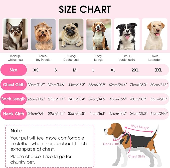 Queenmore Large Dog Sweater, Dog Sweaters for Large Dogs, Soft Warm Pet Christmas Sweaters, Extra Large Breeds Kintwear, Turtleneck Pullover Pet Clothes, Pink 3XL
