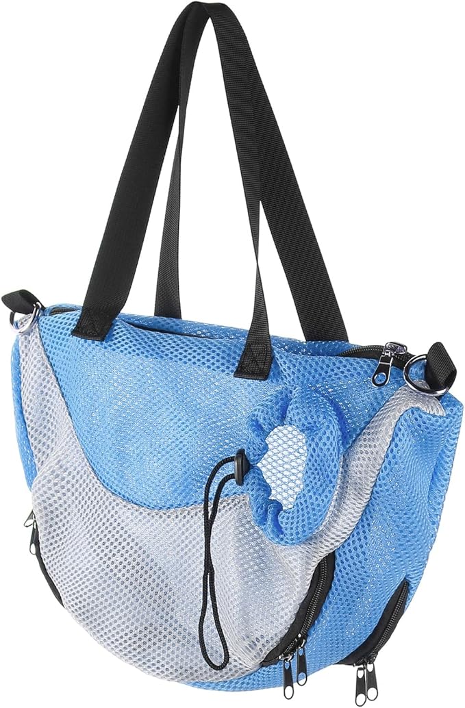 Adjustable Cat Bathing Bag Anti-Bite & Anti-Scratch Bath Washing Mesh Grooming Bag Shoulder Pet Carrier Hands-Free Bag for Small Cats