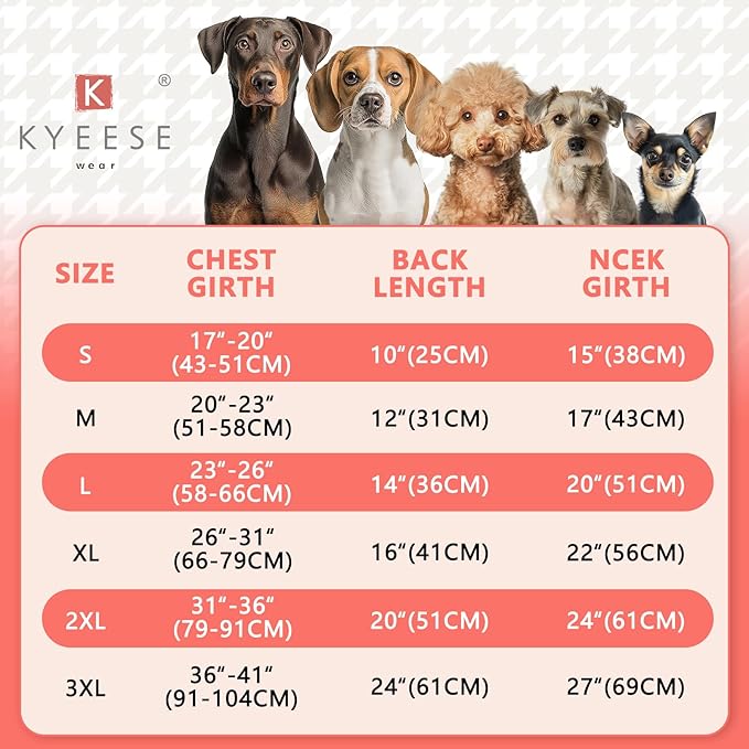 KYEESE Waterproof Dog Coat, Windproof Winter Jacket with Thick Fleece Lining, Extra Warm Turtleneck Dog Coats for Medium Dogs with Leash Hole and Reflective Design, Red, X-Large