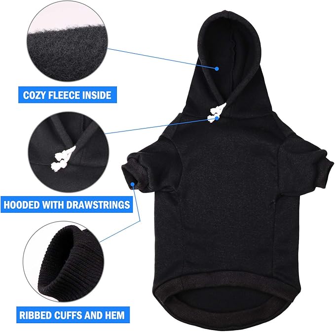 Dog Hoodie Sweater for Dogs Pet Clothes Buffalo Plaid Dog Hooded Sweatshirt Warm and Soft Breathable Cozy(Reindeer&M)