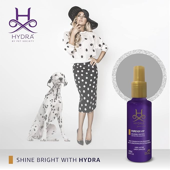 Hydra Forever VIP Pet Cologne, Finishing Cologne for Dogs and Cats, Grooming Spray, 4.4 Ounces
