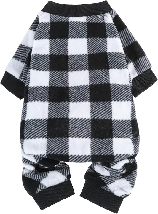 SCENEREAL Dog Pajamas for Small to Large Dogs Soft Pet Sweater Clothes Warm Puppy Onesie Outfits for Doggie Winter Christmas - Dog Jammies Pjs