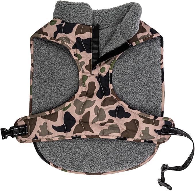 King Buck After-Hunt Quilted Sherpa Jacket, Camo, M/L