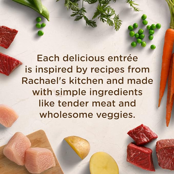 Nutrish Rachael Ray Wet Dog Food Variety Pack Hearty Recipes, 6-8 oz. Tubs, 2 Count