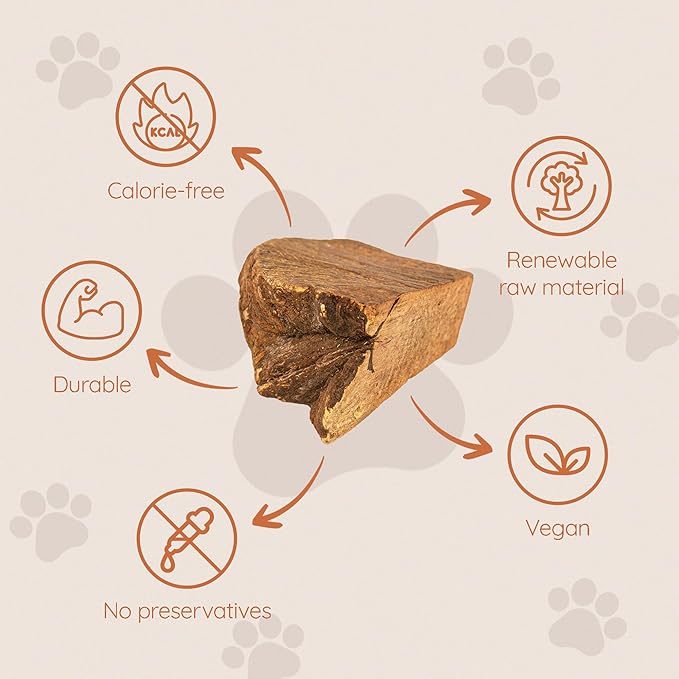 Wildfang® Briar Wood Chewing Root, Small - Splinter Free Wood Dog Chew Toys for Aggressive Chewer, Odorless Natural Teething Toys Dogs Dental Health, Healthy Gums (for Dogs Under 33 lbs), Pack of 1