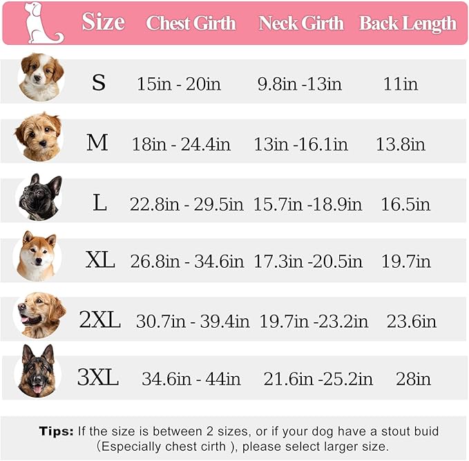 PETDSH Dog Coat Large, Windproof Dog Jacket with Warm Fleece Lining, Thickened Collar Dogs Winter Coat, Adjustable Reflective Pet Coats for Cold Weather (Pink, XXX-Large)