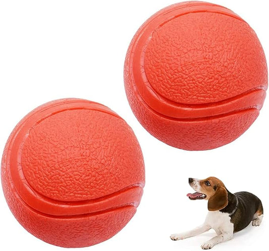Hard Rubber Balls for Dogs,Dog's Solid Rubber Bouncy Ball Bite Resistant and Indestructible Dog Training Ball,Dog Balls for Aggressive Chewers