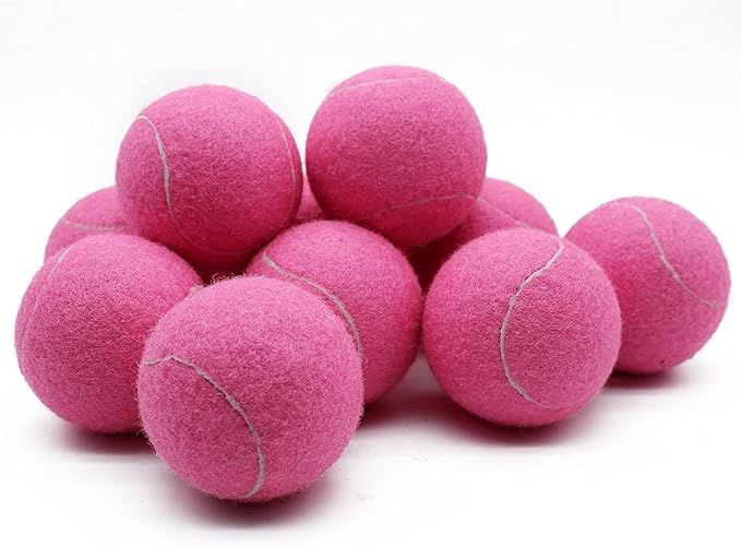 Magicorange Tennis Balls, 12 Pack Advanced Training Tennis Balls Practice Balls, Come with Mesh Bag for Easy Transport, Good for Beginner Training Ball