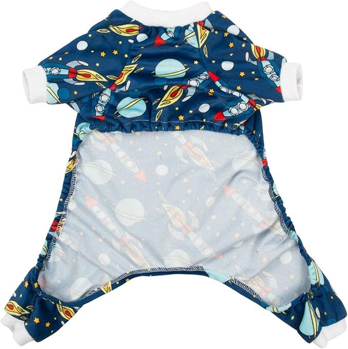 CuteBone Small Dogs Outfit Soft Puppy Onesies Pjs Dog Pajamas Pet Coat Cat Apparel Comfy Doggie Jumpsuit Bodysuit for All Seasons P16M