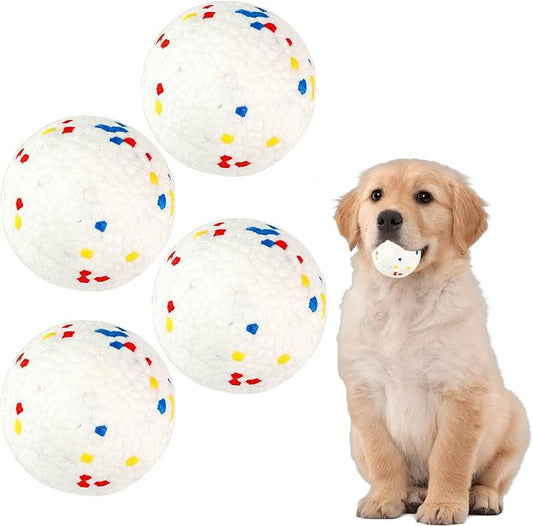 Dog Balls 4pack Tennis Balls for Dogs, Ball Toys for Large Medium Small Dog and Puppies, Perfect for 2.2" Automatic Mini Dog Ball Launcher (ETPU Material)