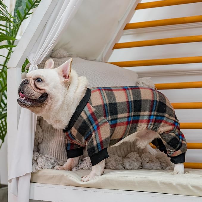SCENEREAL Fall Dog Pajamas for Large Dogs - Soft & Warm Thanksgiving Dogs Sweater, Small to Large Sizes, Puppy Onesie Outfits for Doggie Winter & Christmas