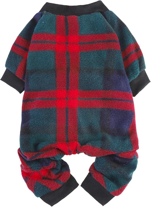 SCENEREAL Dog Pajamas for Small Medium Large Dogs Soft Pet Sweater Clothes Warm Puppy Onesie Outfits for Doggie Winter Christmas - Dog Jammies Pjs