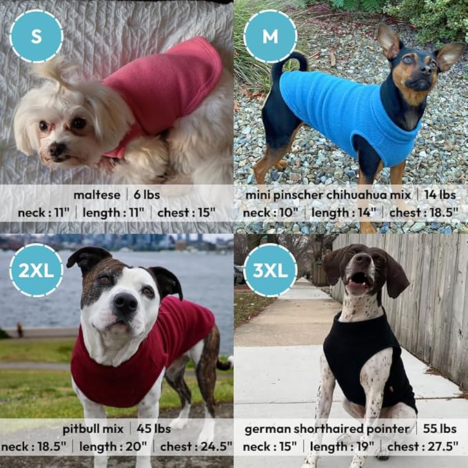 Gooby Stretch Fleece Vest Dog Sweater - Brown, 5X-Large - Warm Pullover Super Stretchy Fleece Dog Jacket for Small to Large Dogs