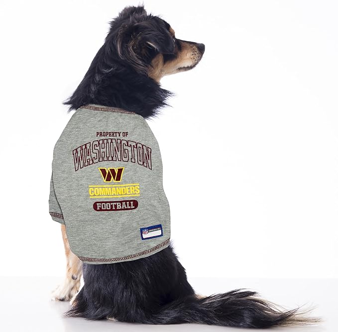Pets First PET Shirt for Dogs & Cats - NFL Washington Commanders Dog T-Shirt, X-Large. - Cutest Pet Tee Shirt for The Real Sporty Pup! (WAC-4014-XL) (Pack of 2)