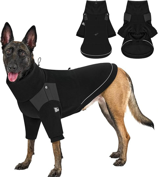 OneTigris Dog Sweater - Turtleneck Thick Dog Sweater for Medium Large Dogs, Warm Clothes for Cold Weather, Soft Lightweight and Stretchy Winter Coat for Christmas Thanksgiving