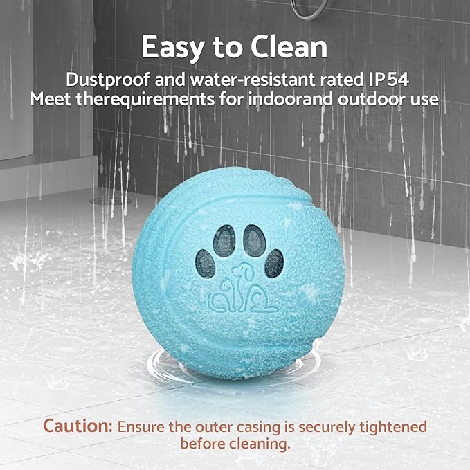 Interactive Dog Balls, Smart Dog Toys, 4 Movement Modes, Durable TPU Squeezably Elastomeric Material, Motion Activated Automatic Moving Rolling Ball for Dogs 20-60 lbs