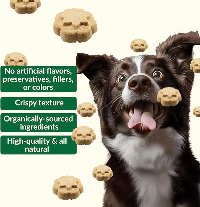Dig Defence Premium Dog Treats - Carrot/Peanut Butter and Blueberry/Banana, Natural Ingredients, Baked Gourmet Snacks for Small & Big Dogs, Healthy Training Treat, 2 Pack