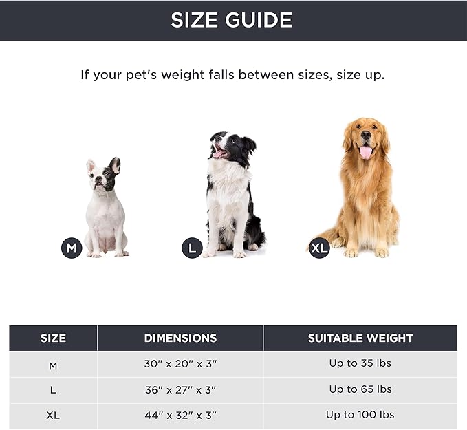 Bedsure Self Warming Dog Beds Large Sized Dog - Comfy Puppy Beds with Removable Washable Cover, Orthopedic Egg Crate Foam Pet Mat, Suitable for Pet Up to 65 lbs