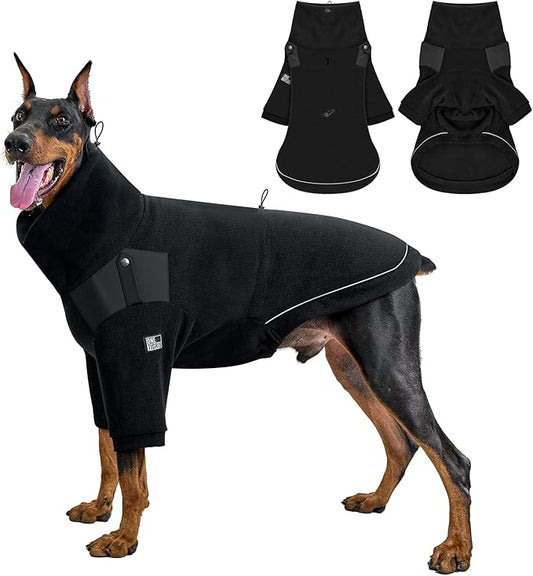 OneTigris Dog Sweater - Turtleneck Thick Dog Sweater for Medium Large Dogs, Warm Clothes for Cold Weather, Soft Lightweight and Stretchy Winter Coat for Christmas Thanksgiving