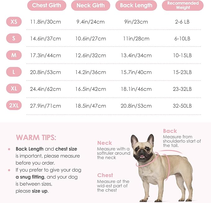 KOESON Small Dog Sweater Female and Male, Pullover Dog Sweater with Sleeves, Easy On Christmas Sweaters for Dachshund, Chihuahua, Pug, Yorkie, Warm Knitted Winter Apparel for Small Dogs, Pink, S