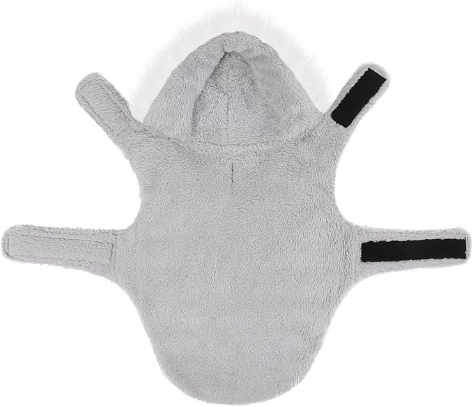 HDE Dog Puffer Jacket Fleece Lined Warm Dog Parka Winter Coat with Harness Hole Patriotic - XL