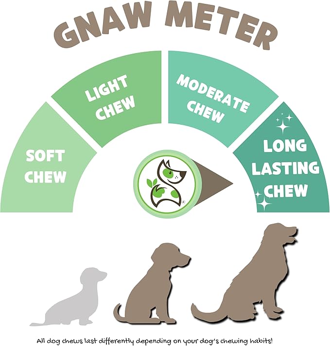 Gnaws Nature Bully Sticks for Dogs 11-12" (1Lb) - Mixed Thickness - Long Lasting for Aggressive Chewers and Large Dogs - Natural Beef Dog Chew Bones