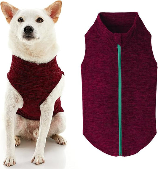 Gooby Boys 3X-Large Chest (~28.5 Inch) Zip Up Fleece, Fuchsia Wash, 3X-Large 28.5 US