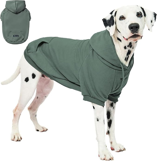 Tuff Pupper Dog Hoodie | Premium Quality 100% Organic Cotton | Ultra Soft Interior for Superior Comfort | Elastic Cuffs & Drawstring for Warmth | Stretch Fit Suitable for All Breeds (Teal, XL)
