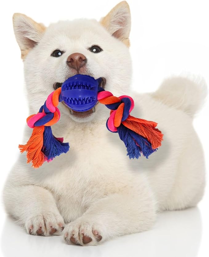Small Puppy Toys - Puppy Teething Toys, Chew Toys for Dogs, Small Dog Rope Toys, Treat Dispensing Dog Toys for Puppy Training and Dental Health, Ideal for Dog Owners