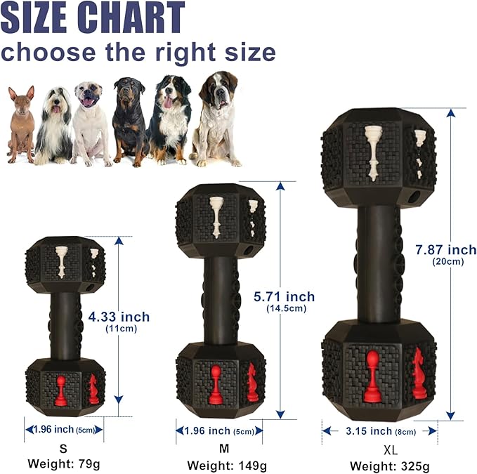 Dog Chew Toys for Aggressive Chewers,Food Grade Non-Toxic Dental Pet Toy,Tough Durable Indestructible Dog Toys for Medium Large Dogs.Black.