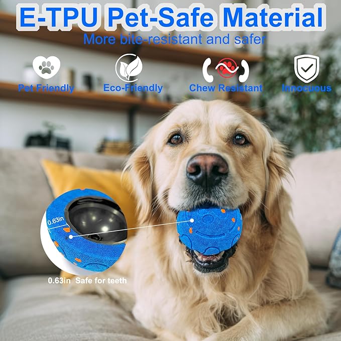 Interactive Dog Ball Replacement Shell (Blue)