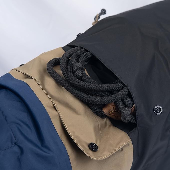 Dog Raincoat with Hood for Medium and Large Dogs - Heavy Rain Resistant Rain Coat for Dogs with 6000mmH2O Waterproof Rating | Lightweight and Adjustable Waterproof Dog Coat | 60 (L)
